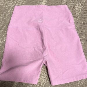 Beyond Yoga Light Pink Bike Shorts